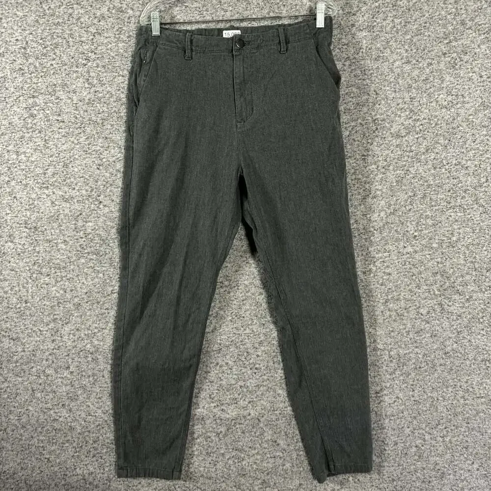 DU/ER Men's Size 34x30 Gray T2X Athletic Taper Chino Pants